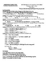 Đề khảo sát chất lượng học kì II Tin học 8 (Có đáp án) - Năm học 2015-2016 - Trường THCS Nhuế Dương